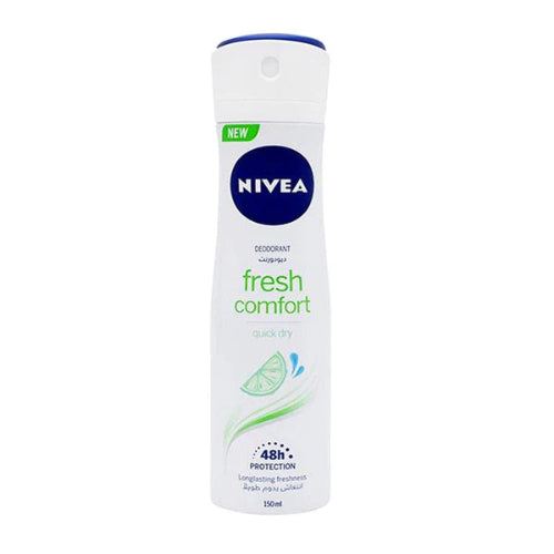 Nivea Fresh Comfort Quick Dry Women Body Spray, 150ml