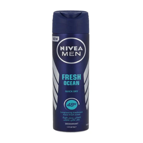 Nivea Men Fresh Ocean Quick Dry Body Spray, 150ml