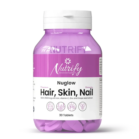 Nuglow – Premium Hair, Skin & Nails Formula,30 Tablets Nutrify