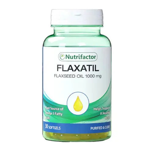 Nutrifactor Flaxatil (Flaxseed Oil) 1000mg, 30 Softgels