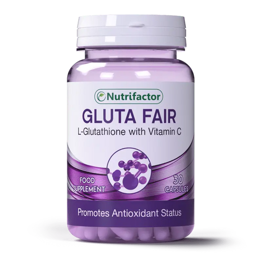 Nutrifactor Gluta Fair With vitamin C - 30 Capsules - Passion Pulse