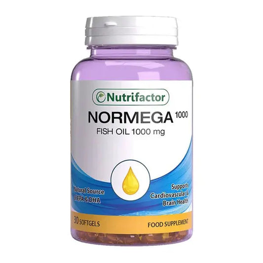 Nutrifactor Normega Fish Oil 1000mg, 30 Tablets Nutrifactor