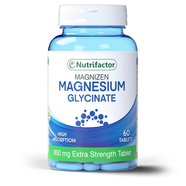 M Rasheed Nutrifactor Nutrifactor Magnizen Magnesium Glycinate 850mg,60 Tablets – Passion Pulse