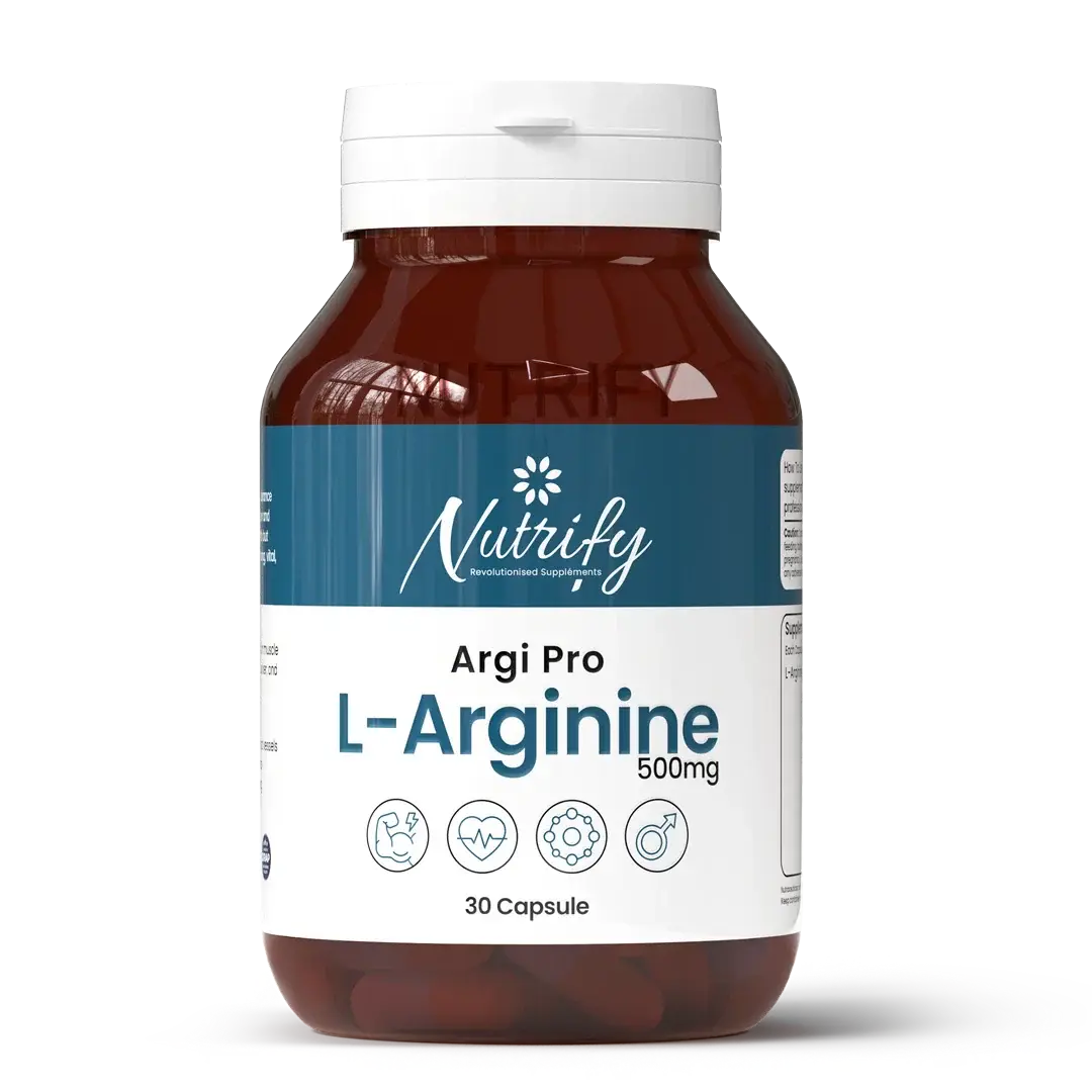 Nutrify ARGI PRO | Boosts Stamina & Enhances Muscle Growth, 30 Tablets Nutrify