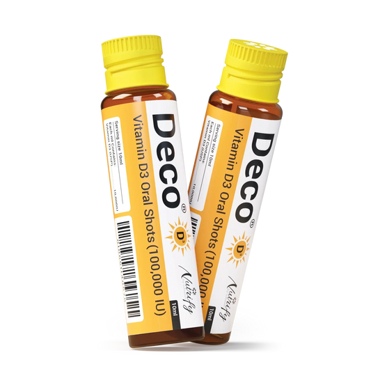 Nutrify DECO Vitamin D3 Oral Shots (100,000 IU) – Bone, Muscle & Immunity Support Nutrify