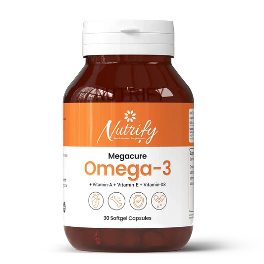 Nutrify MEGACURE – Omega-3 Softgels,30 Tablets Nutrify