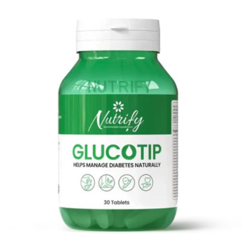 Nutrify GLUCOTIP – Natural Diabetes Management,30 Tablets