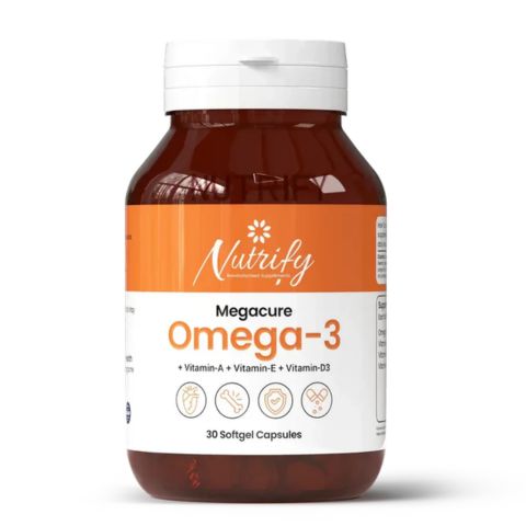 Nutrify MEGACURE – Omega-3 Softgels,30 Tablets