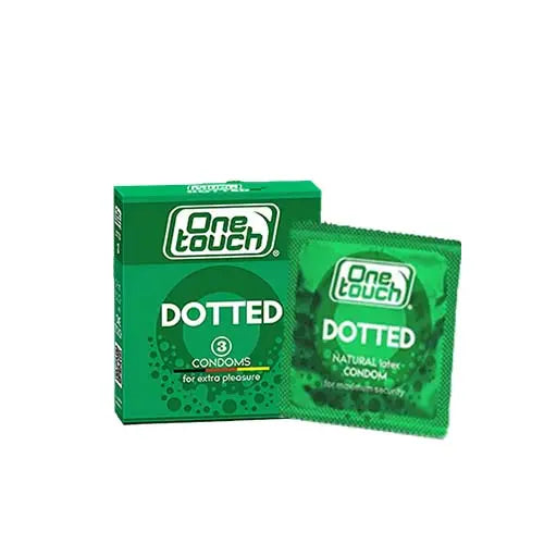 One Touch Dotted Condom - 3 Pcs - Passion Pulse