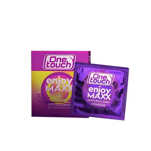 One Touch Enjoy Max Condom - 3 Pcs - Passion Pulse