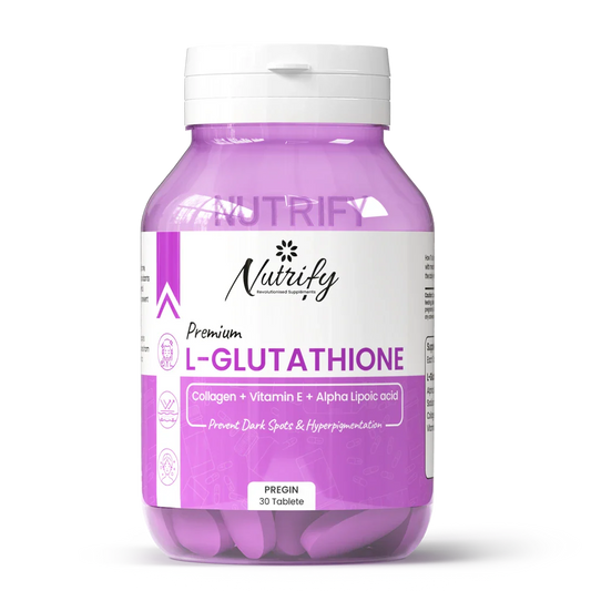 Nutrify PREGIN – Glutathione Tablets for Naturally Lighter, Brighter & Even Skin Tone Nutrify
