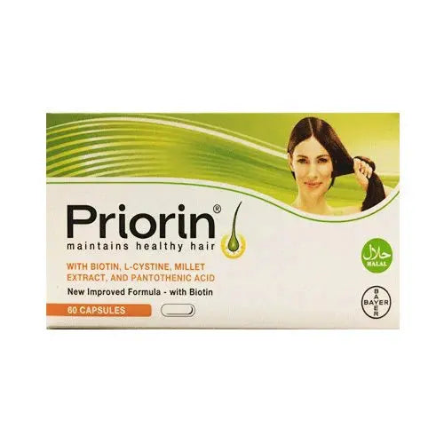 Priorin Hair Supplement, 60 Capsules - Bayer Bayers
