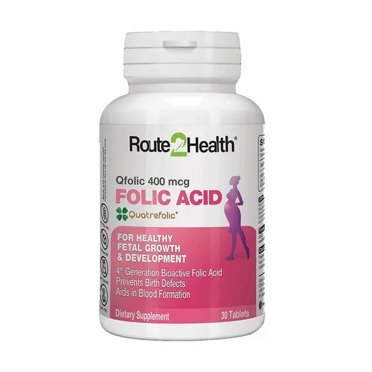 QFolic (Folic Acid) 400mcg 30 Tablets - Route2Health Route2Health