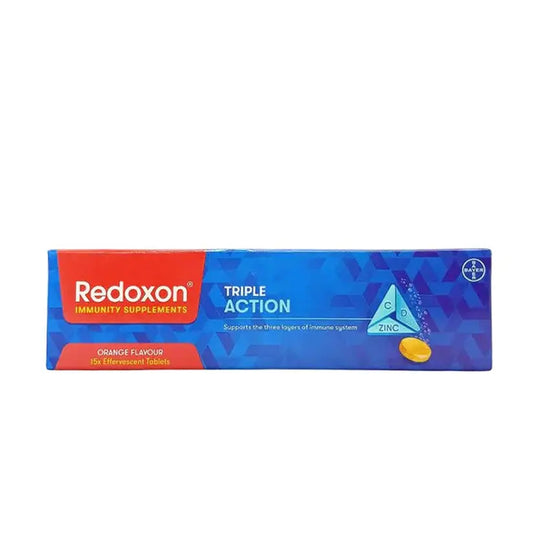 Redoxon Triple Action Tablets (Orange), 15 Capsules- Bayer Bayers