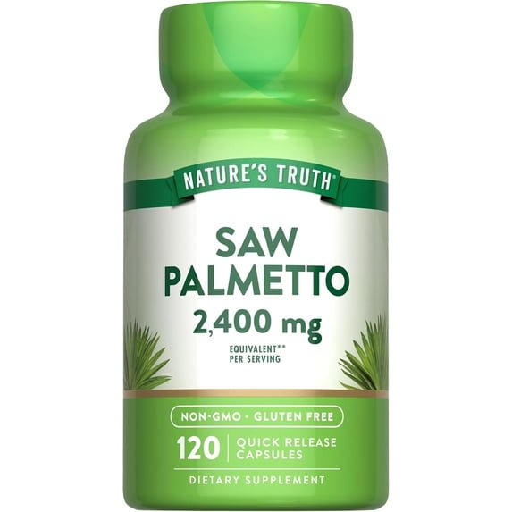 Nature's Truth Saw Palmetto 2400mg, 120 Quick Release Capsules