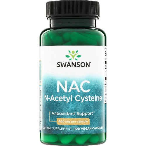 Swanson NAC N-Acetyl Cysteine, 600mg, 100vegan caps