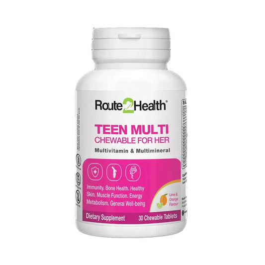 Teen Multi Chewable for Her, 30 Tablets - Route2Health Route2Health