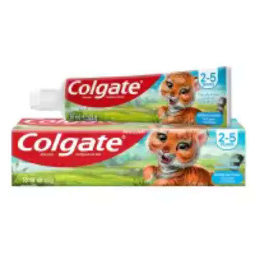 Tiger Print Bubble Fruit Toothpaste for 2-5 Years Old Babies, 50 ml