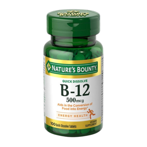 Nature's Bounty B12 500mcg-100 Tablets
