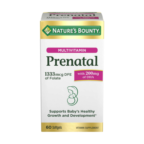 Nature's Bounty Prenatal Multivitamin, 60 Softgels