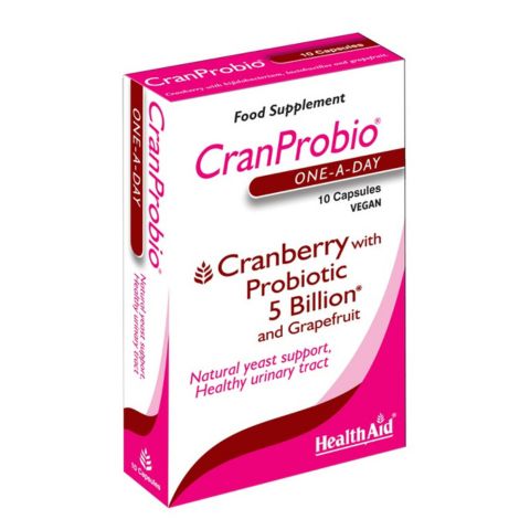 HealthAid CranProbio® (Cranberry Probiotic 5 Billion),10 Capsules