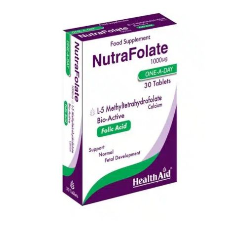 HealthAid Nutra-Folate 1000 mg, 30 Tablets