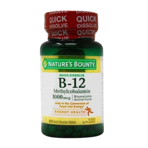 Bundle Offer - Nature's Bounty Vitamin B12 Methylcobalamin 1000mcg + D-Link Vitamin D