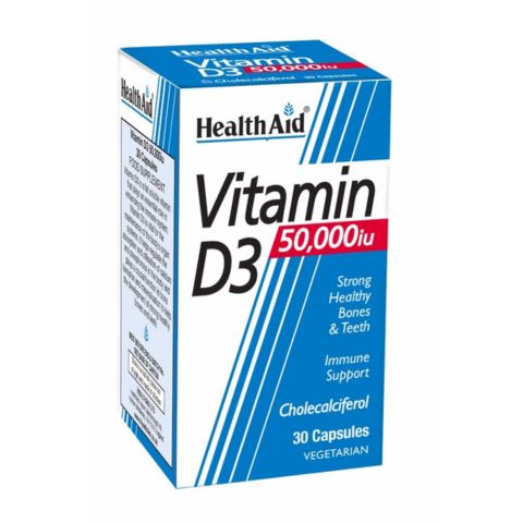 HealthAid Vitamin D3 50,000IU ,30 Veg Capsules