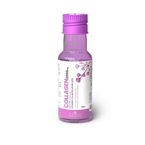 Sukooon ABCV Liquid Collagen Shot 2000mg, Biotin 5000mcg , 7 Vials