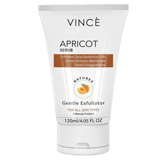 Vince Apricot Scrub – Deep Cleansing & Exfoliating Face Scrub for Smooth, Glowing Skin 120 Ml Vince