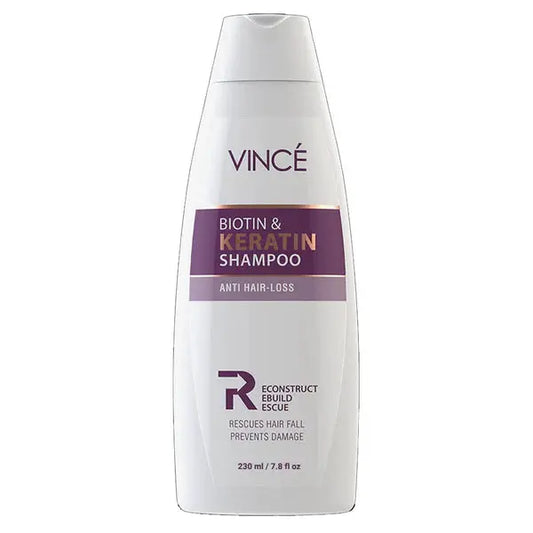 Vince Biotin & Keratin Shampoo – Strength & Repair Formula for Healthy Hair  230 ml Vince