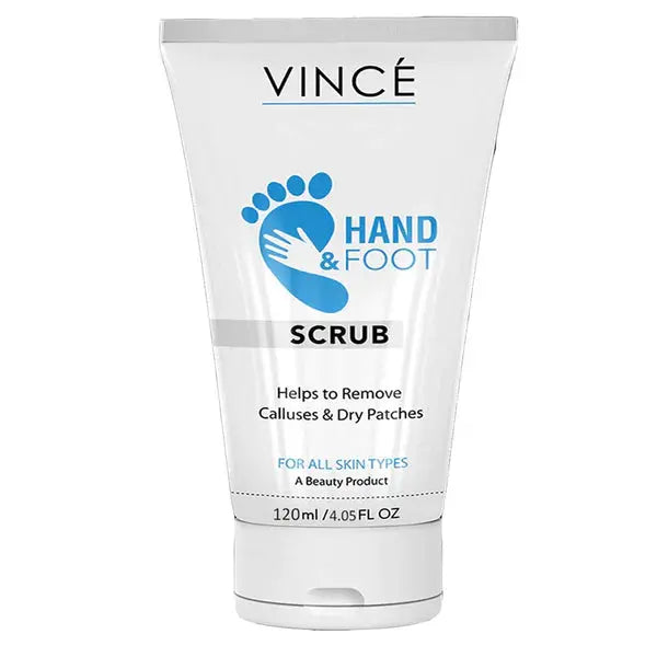 Vince Hand & Foot Scrub – Deep Exfoliating & Softening Formula for Smooth, Refreshed Skin 120 Ml Vince