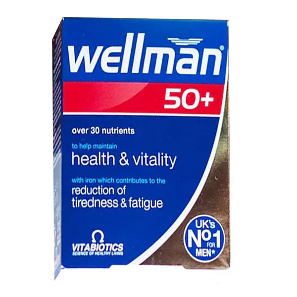 Vitabiotics Wellman 50+,30 Tablets Vitabiotics