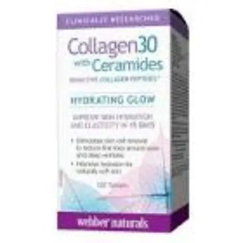 Webber Naturals Collagen30 with Ceramides Bioactive Collagen Peptides™, 120 tablets