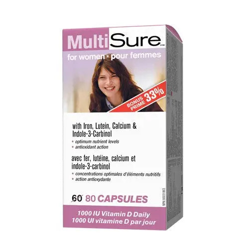 Webber Naturals MultiSure for Women, 80 Capsules