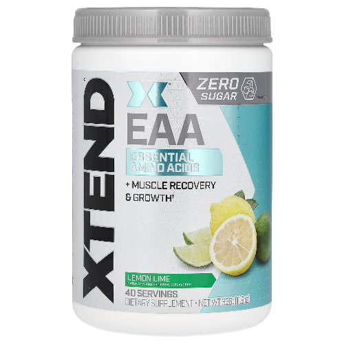Xtend EAA Essential Amino Acid, Lemon Lime, 40, Zero Sugar, Essential Amino Acids Xtend