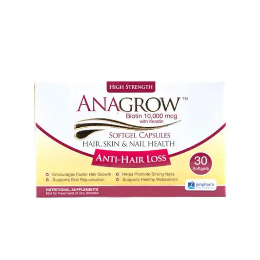 Anagrow Anti-Hair Loss Capsules, 30 Ct - Jenpharm Jenpharm