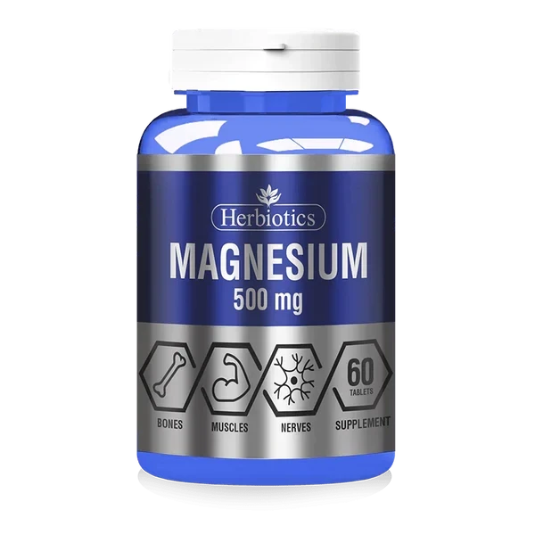 Herbiotics Magnesium 500mg,60 Tablets