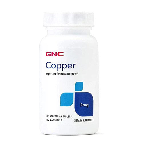 GNC Copper 2mg, 100Tablets