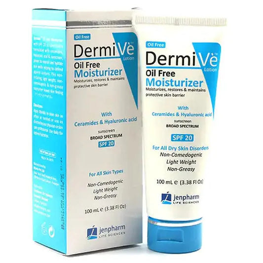 DermiVe Oil Free Moisturizer Lotion SPF 20, 100ml - Jenpharm Jenpharm