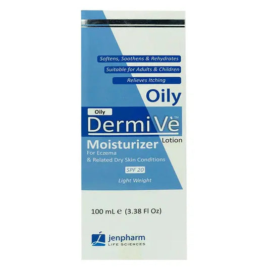 DermiVe Oily Moisturizer Lotion SPF 20, 100ml - Jenpharm Jenpharm