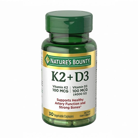 K2 + D3 Capsules  100 mcg, 30 Capsules