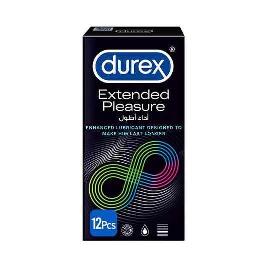 Durex Extended Pleasure Condoms - 12 Pcs