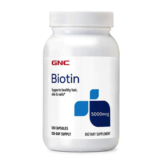 GNC Biotin 5000mcg. 120 Capsules - Passion Pulse