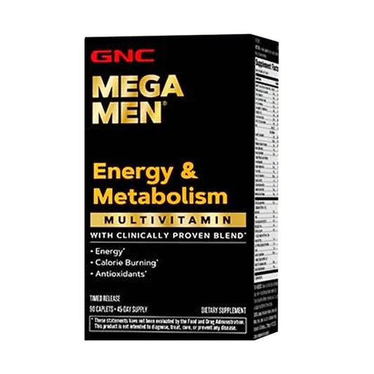 GNC Mega Men Energy & Metabolism Multivitamin, 90 Caplets