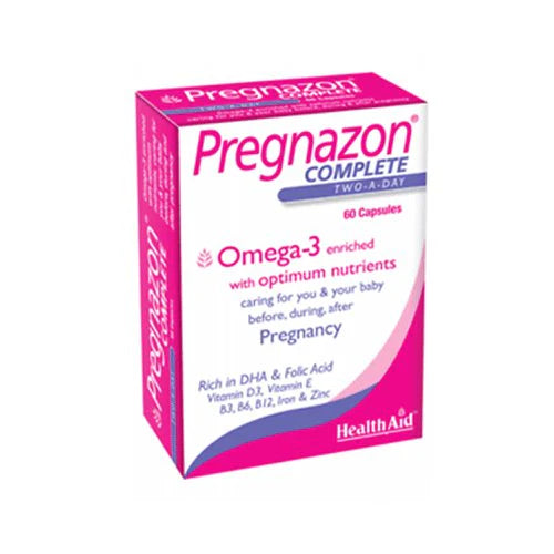 HealthAid Pregnazon Complete with Omega 3,60 Capsules