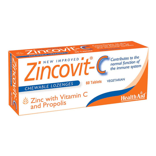 HealthAid ZincoVit-C Chewables,60 Tablets