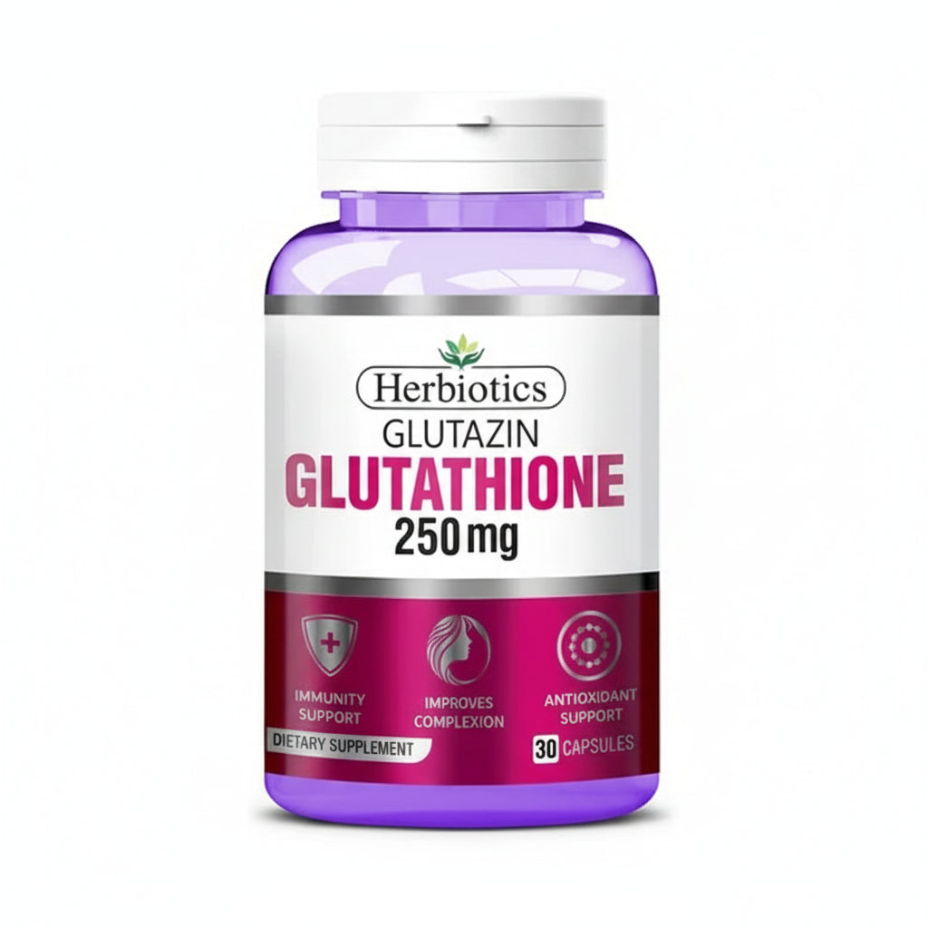Herbiotics Glutazin (Glutathione) 250mg,30 Capsules Herbiotics