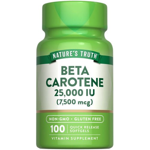 Nature's Truth Beta Carotene 25000 IU, 100 Quick Release Softgels