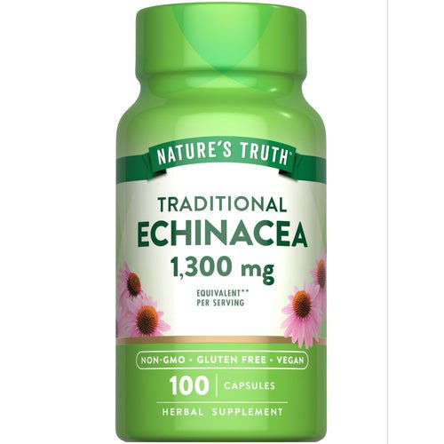 Nature's Truth Echinacea Extract 1300 mg, 100 Quick Release Capsules